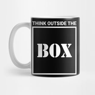 think outside the box Mug